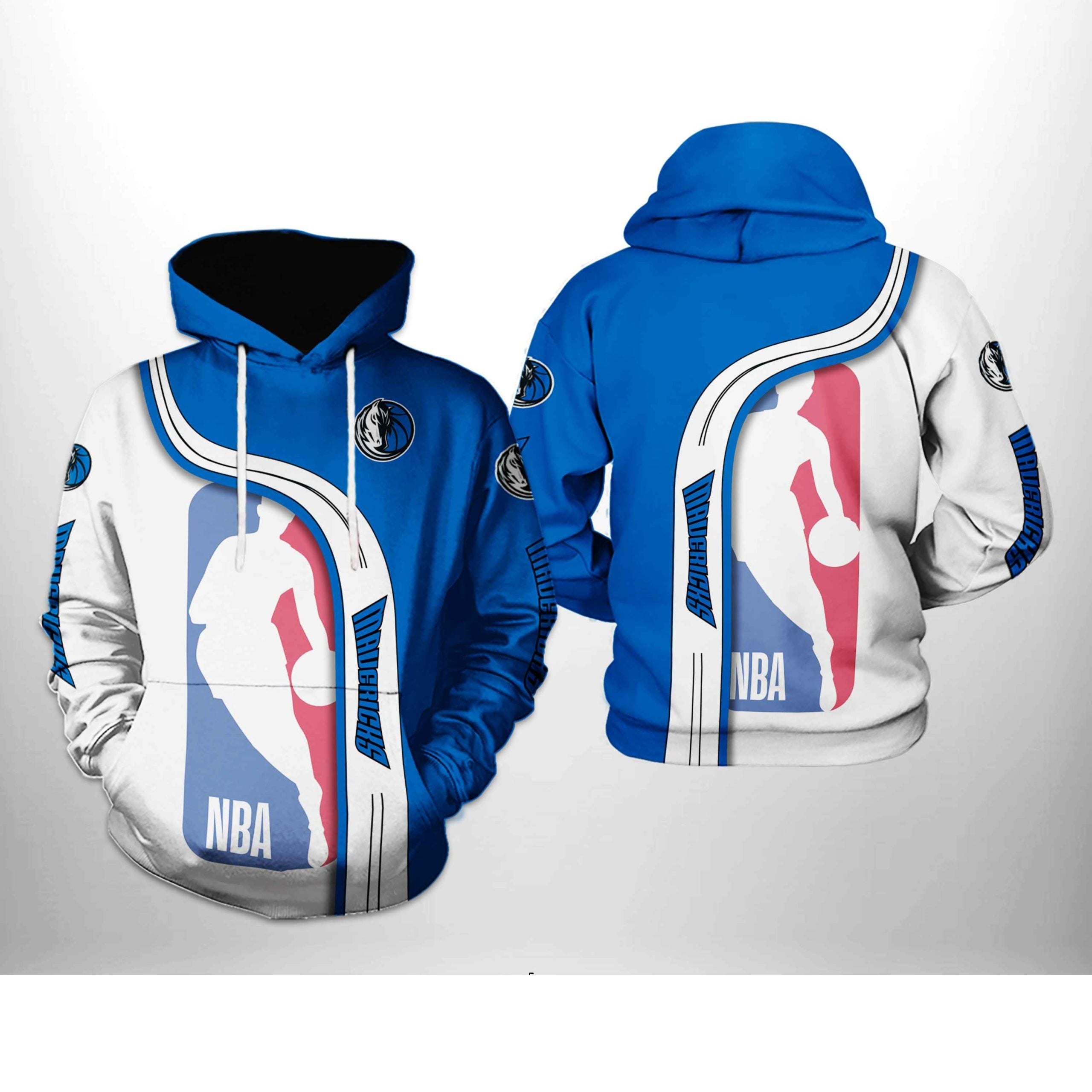 Men's Dallas Mavericks Color Block Hoodie